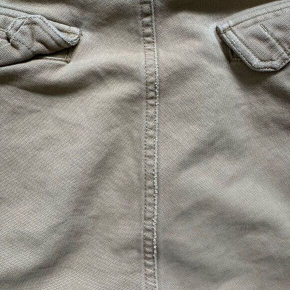 Op Ocean Pacific Men’s Tan Cargo Shorts Distressed Style Size 36 100% Cotton - Picture 8 of 16